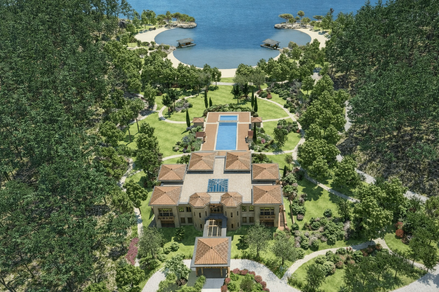Okluk Koyu Misafir Evi Peyzaj