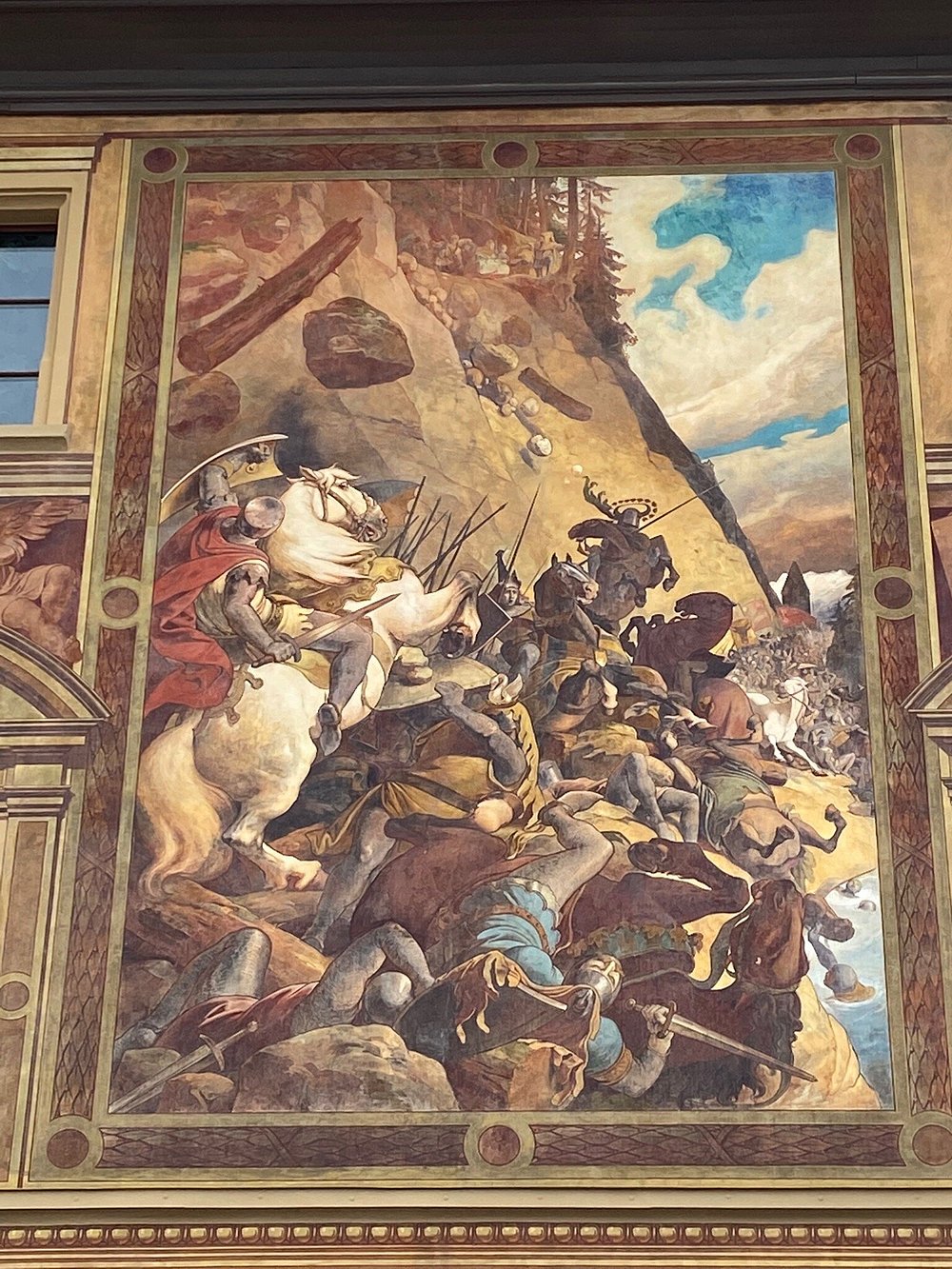 Schwyz Rathaus cephe perspektifi